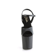 ENCHANT-709 Black Faux Leather/Black Matte Pleaser US Size (Women's): 5