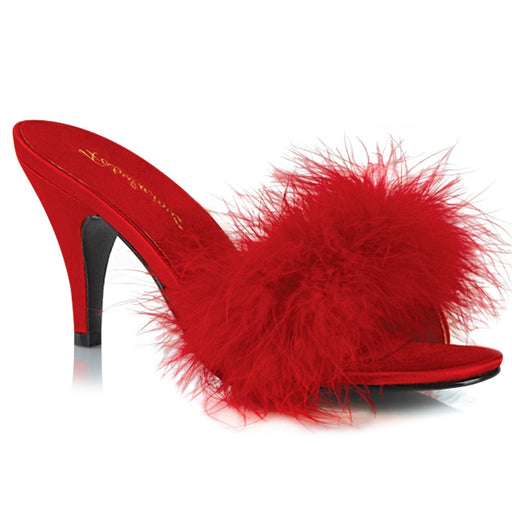Fabulicious AMOUR-03 Mule / Slide (Red Pu-Fur)