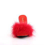 Fabulicious AMOUR-03 Mule / Slide (Red Pu-Fur)