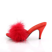 Fabulicious AMOUR-03 Mule / Slide (Red Pu-Fur)