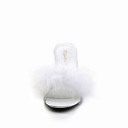 Fabulicious AMOUR-03 Mule / Slide (White Pu-Fur)