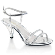 Fabulicious BELLE-316 Sandal (Silver Metallic Pu/Clear)
