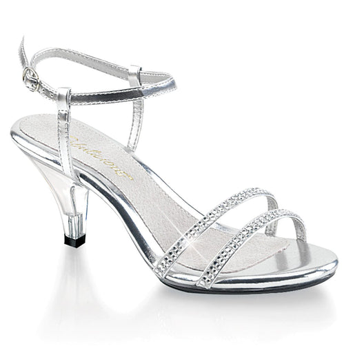 Fabulicious BELLE-316 Sandal (Silver Metallic Pu/Clear)