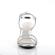 Fabulicious BELLE-316 Sandal (Silver Metallic Pu/Clear)