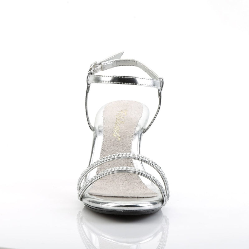 Fabulicious BELLE-316 Sandal (Silver Metallic Pu/Clear)