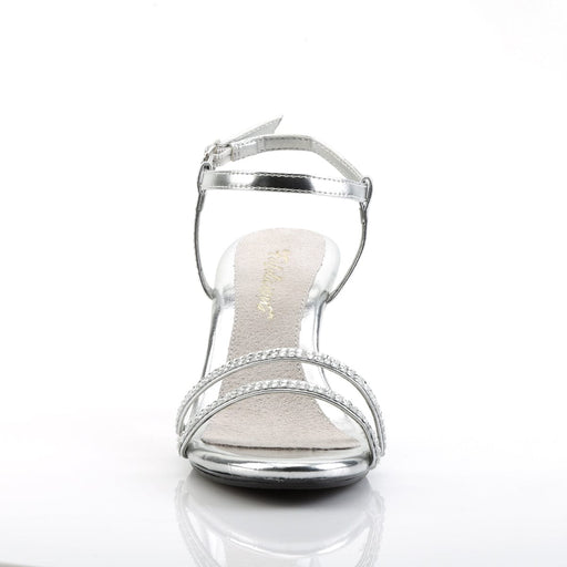 Fabulicious BELLE-316 Sandal (Silver Metallic Pu/Clear)