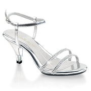 Fabulicious BELLE-316 Sandal (Silver Metallic Pu/Clear)