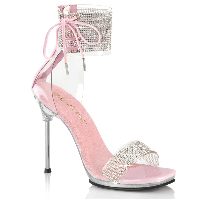 Fabulicious CHIC-47 Sandal (Clear-Baby Pink/Clear)