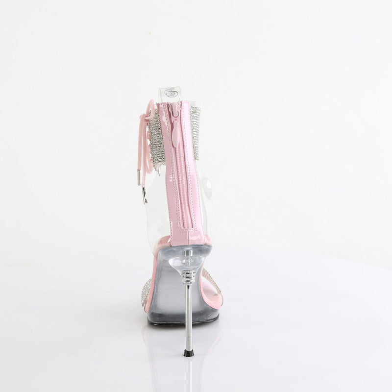 Fabulicious CHIC-47 Sandal (Clear-Baby Pink/Clear)