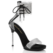 Fabulicious CHIC-47 Sandal (Clear-Black/Black)
