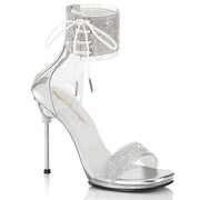 Fabulicious CHIC-47 Sandal (Clear-Silver/Clear)