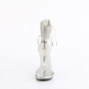 Fabulicious CHIC-47 Sandal (Clear-Silver/Clear)