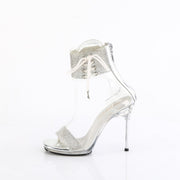 Fabulicious CHIC-47 Sandal (Clear-Silver/Clear)