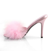 Fabulicious CLASSIQUE-01F Mule / Slide (Baby Pink Pu-Fur)