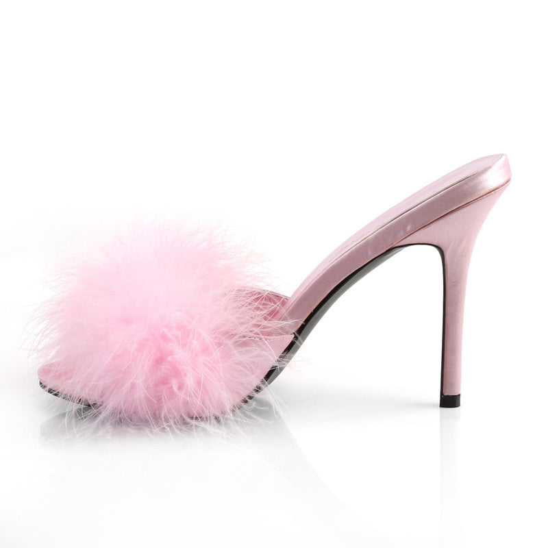 Fabulicious CLASSIQUE-01F Mule / Slide (Baby Pink Pu-Fur)
