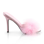 Fabulicious CLASSIQUE-01F Mule / Slide (Baby Pink Pu-Fur)