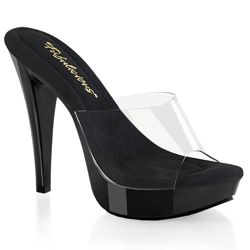 Fabulicious COCKTAIL-501 Slide (Clear/Black)