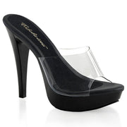 Fabulicious COCKTAIL-501 Slide (Clear/Black)