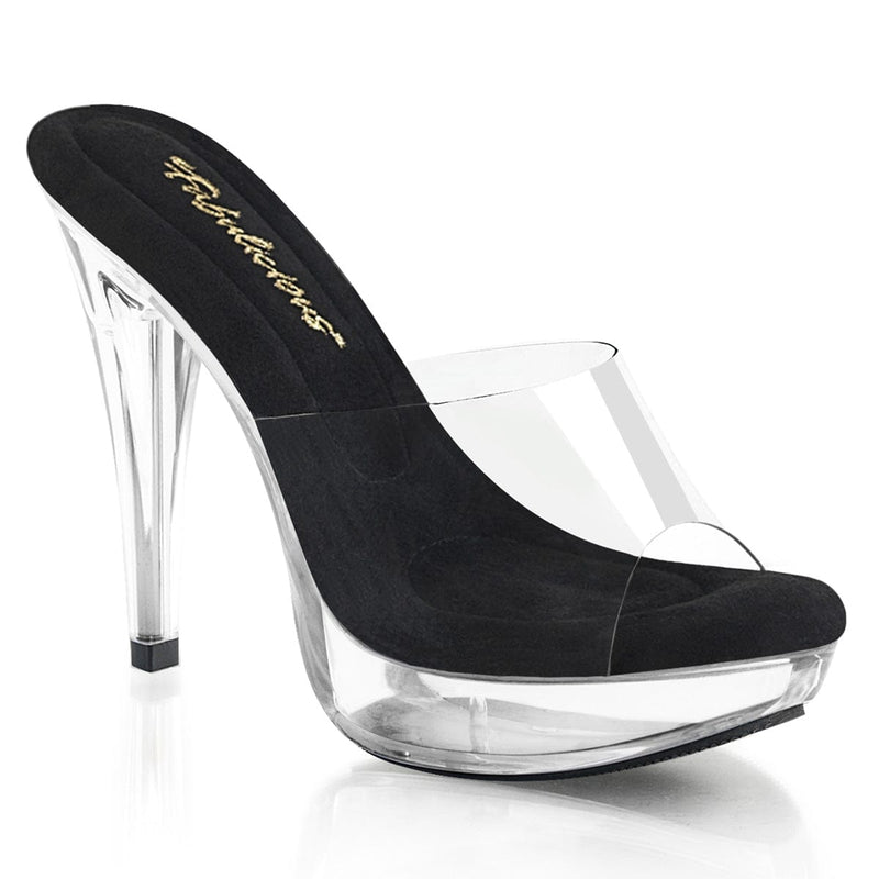 Fabulicious COCKTAIL-501 Slide (Clear-Black/Clear)