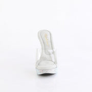 Fabulicious COCKTAIL-501DM Slide (Clear/Silver Multi Rhinestone)