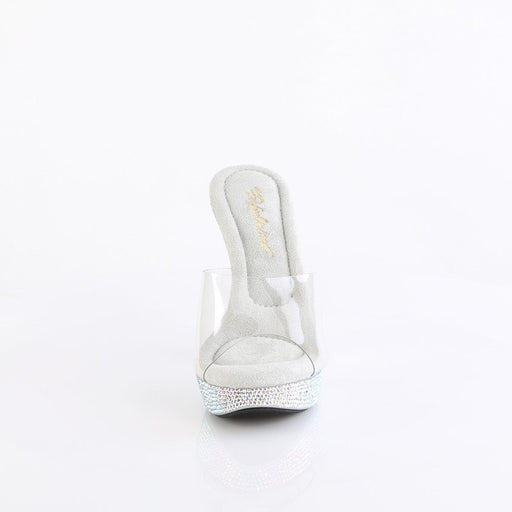 Fabulicious COCKTAIL-501DM Slide (Clear/Silver Multi Rhinestone)