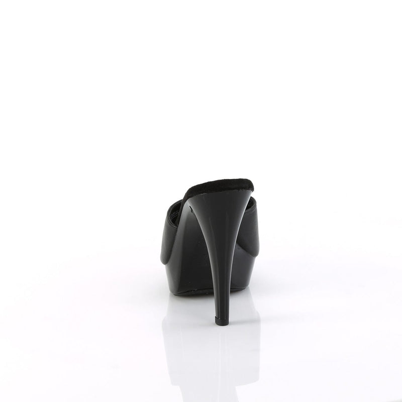 Fabulicious COCKTAIL-501L Slide (Black Leather/Black)