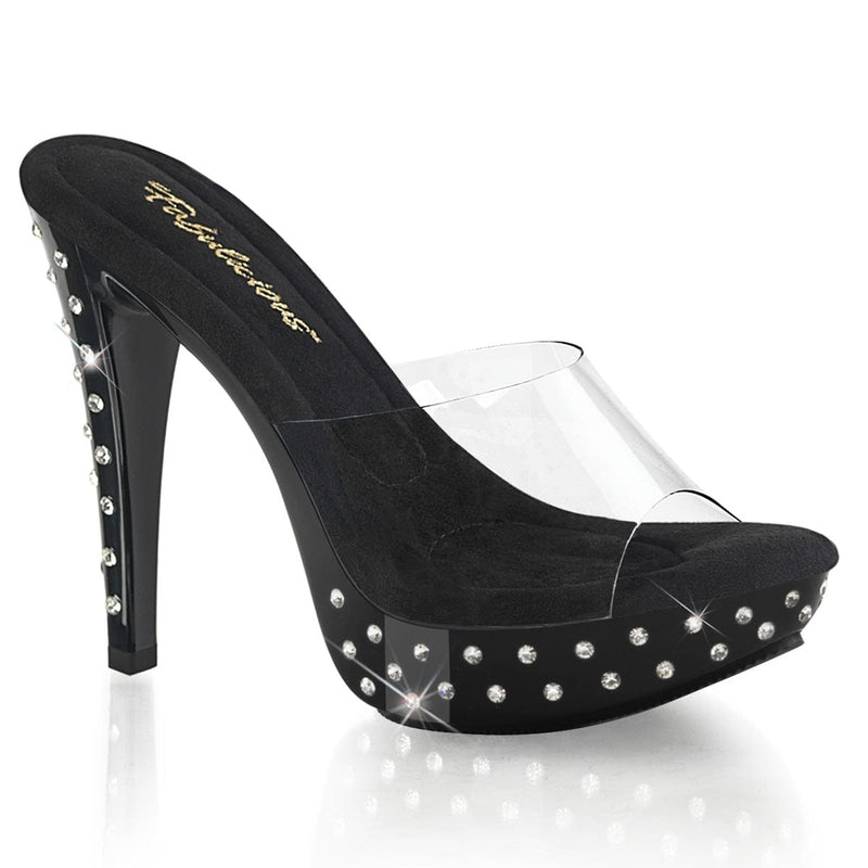 Fabulicious COCKTAIL-501SDT Slide (Clear/Black)
