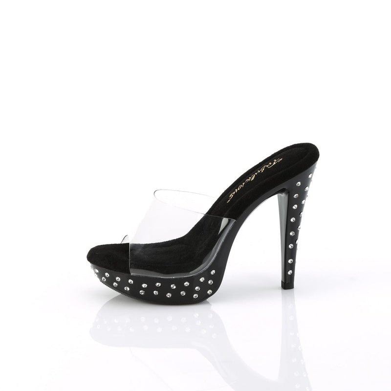 Fabulicious COCKTAIL-501SDT Slide (Clear/Black)