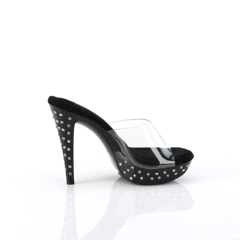 Fabulicious COCKTAIL-501SDT Slide (Clear/Black)