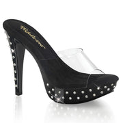 Fabulicious COCKTAIL-501SDT Slide (Clear/Black)