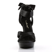 Fabulicious COCKTAIL-568 Sandal (Black Satin/Black)