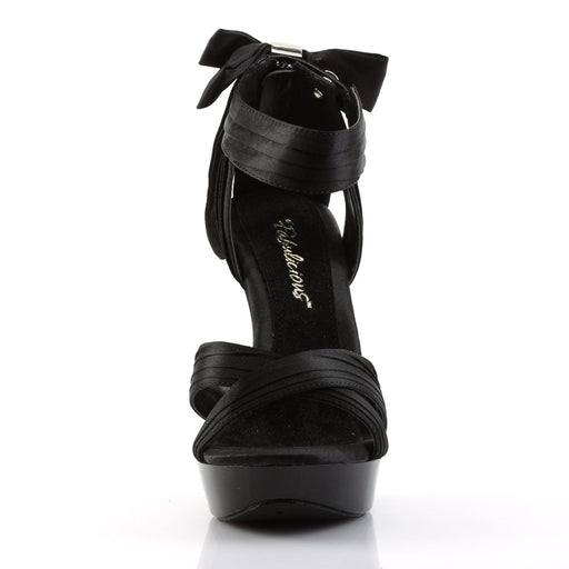 Fabulicious COCKTAIL-568 Sandal (Black Satin/Black)