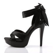 Fabulicious COCKTAIL-568 Sandal (Black Satin/Black)