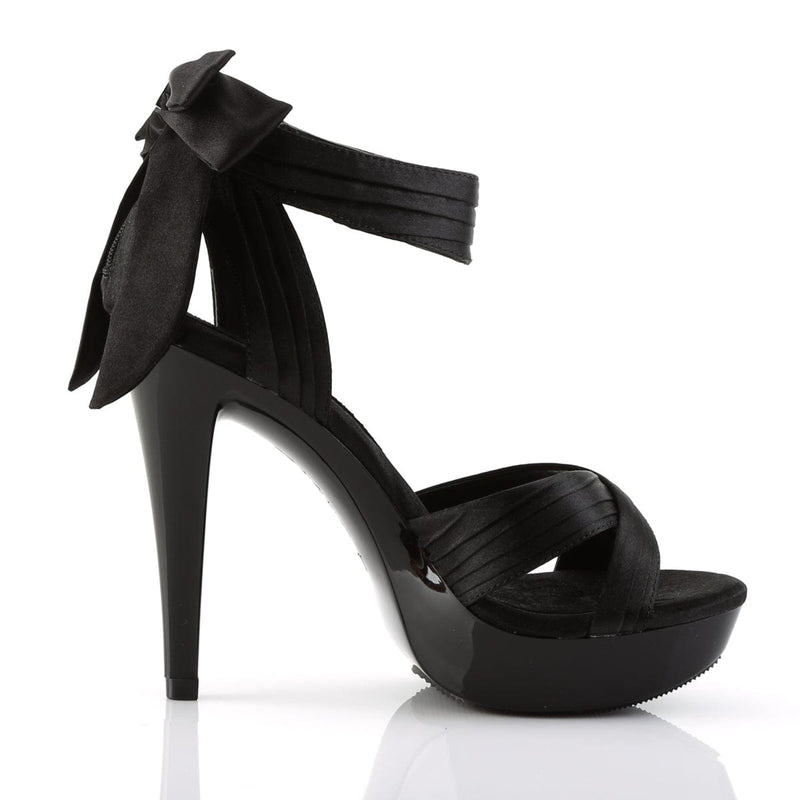 Fabulicious COCKTAIL-568 Sandal (Black Satin/Black)