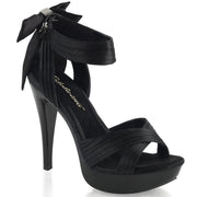 Fabulicious COCKTAIL-568 Sandal (Black Satin/Black)