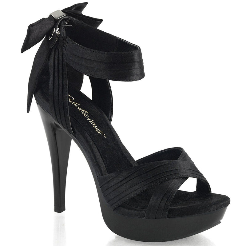 Fabulicious COCKTAIL-568 Sandal (Black Satin/Black)