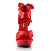 Fabulicious COCKTAIL-568 Sandal (Red Satin/Red)