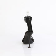 Fabulicious CUPID-440 Sandal (Black Faux Leather-Rhinestone/Black)