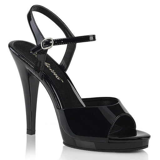 Fabulicious FLAIR-409 Sandal (Black Patent/Black)