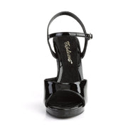 Fabulicious FLAIR-409 Sandal (Black Patent/Black)