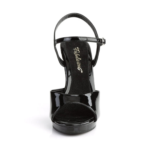 Fabulicious FLAIR-409 Sandal (Black Patent/Black)