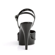 Fabulicious FLAIR-409 Sandal (Black Patent/Black)