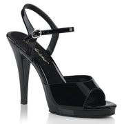 Fabulicious FLAIR-409 Sandal (Black Patent/Black)