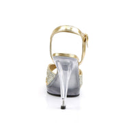 Fabulicious FLAIR-419(G) Sandal (Gold Multi Glitter/Clear)
