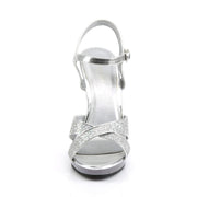 Fabulicious FLAIR-419(G) Sandal (Silver Multi Glitter/Clear)
