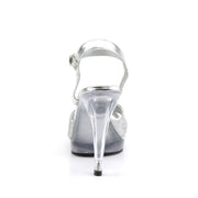 Fabulicious FLAIR-419(G) Sandal (Silver Multi Glitter/Clear)