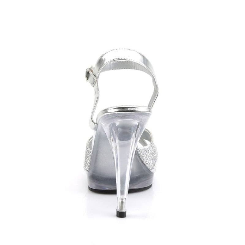 Fabulicious FLAIR-419(G) Sandal (Silver Multi Glitter/Clear)