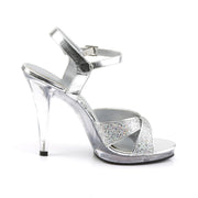 Fabulicious FLAIR-419(G) Sandal (Silver Multi Glitter/Clear)