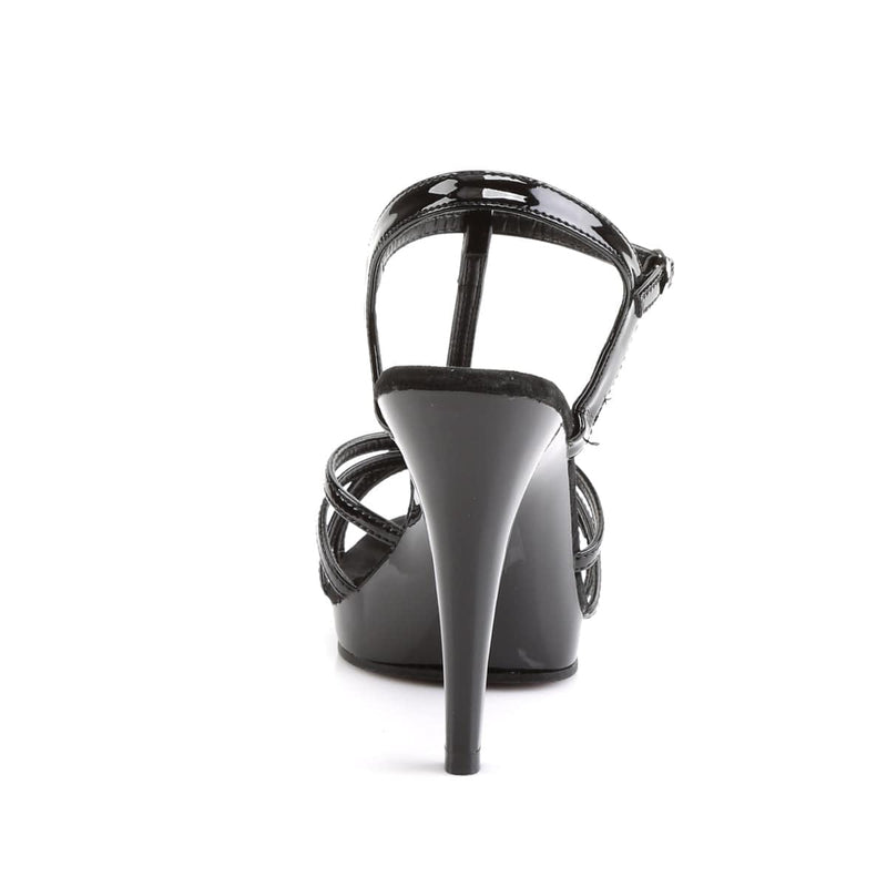 Fabulicious FLAIR-420 Sandal (Black/Black)
