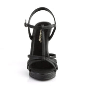 Fabulicious FLAIR-420 Sandal (Black Pu/Black Matte)